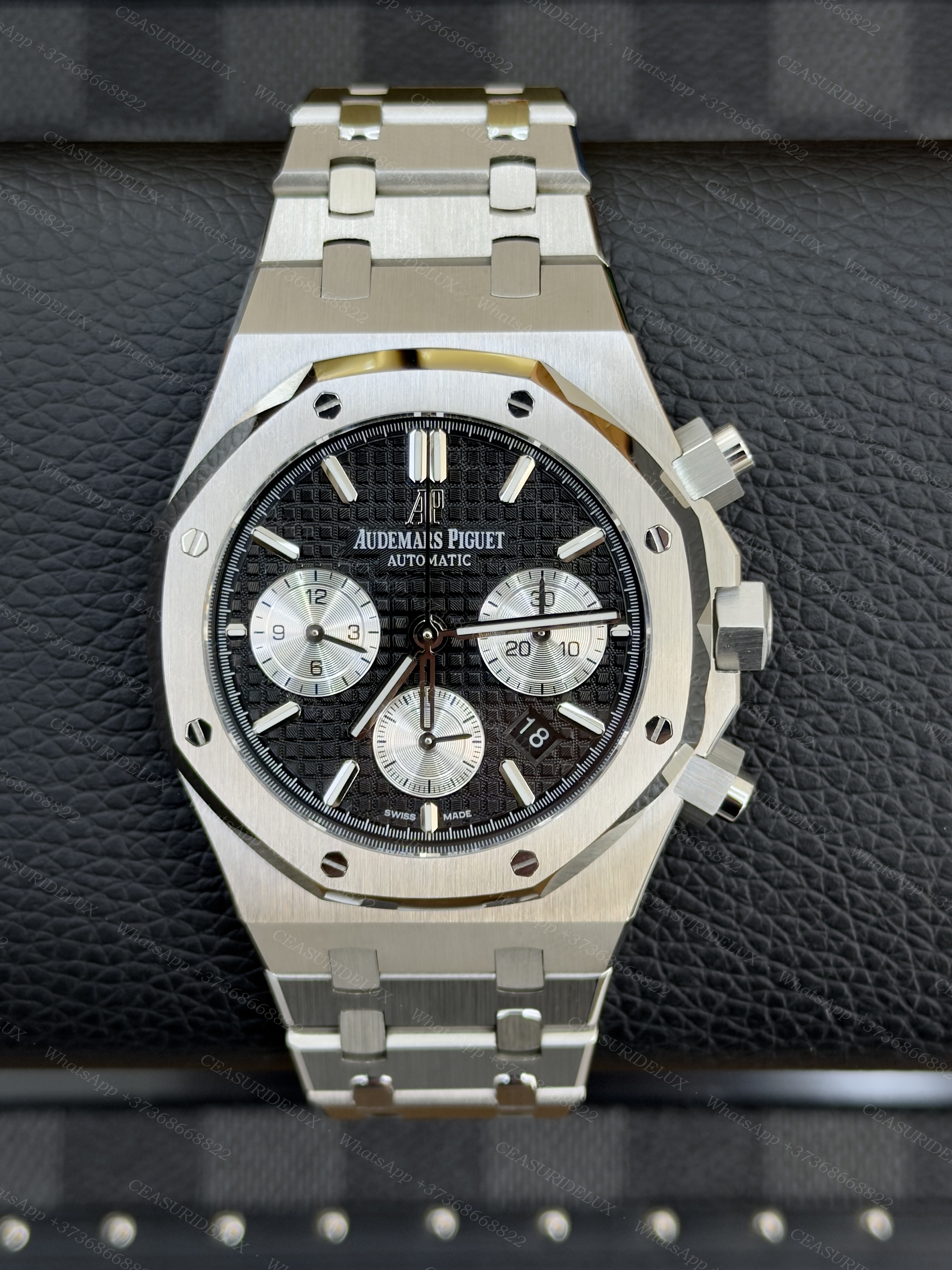 Audemars Piguet Royal Oak Chronograph 41mm Steel — Black Dial with Silver Sub-Dials (26331ST)