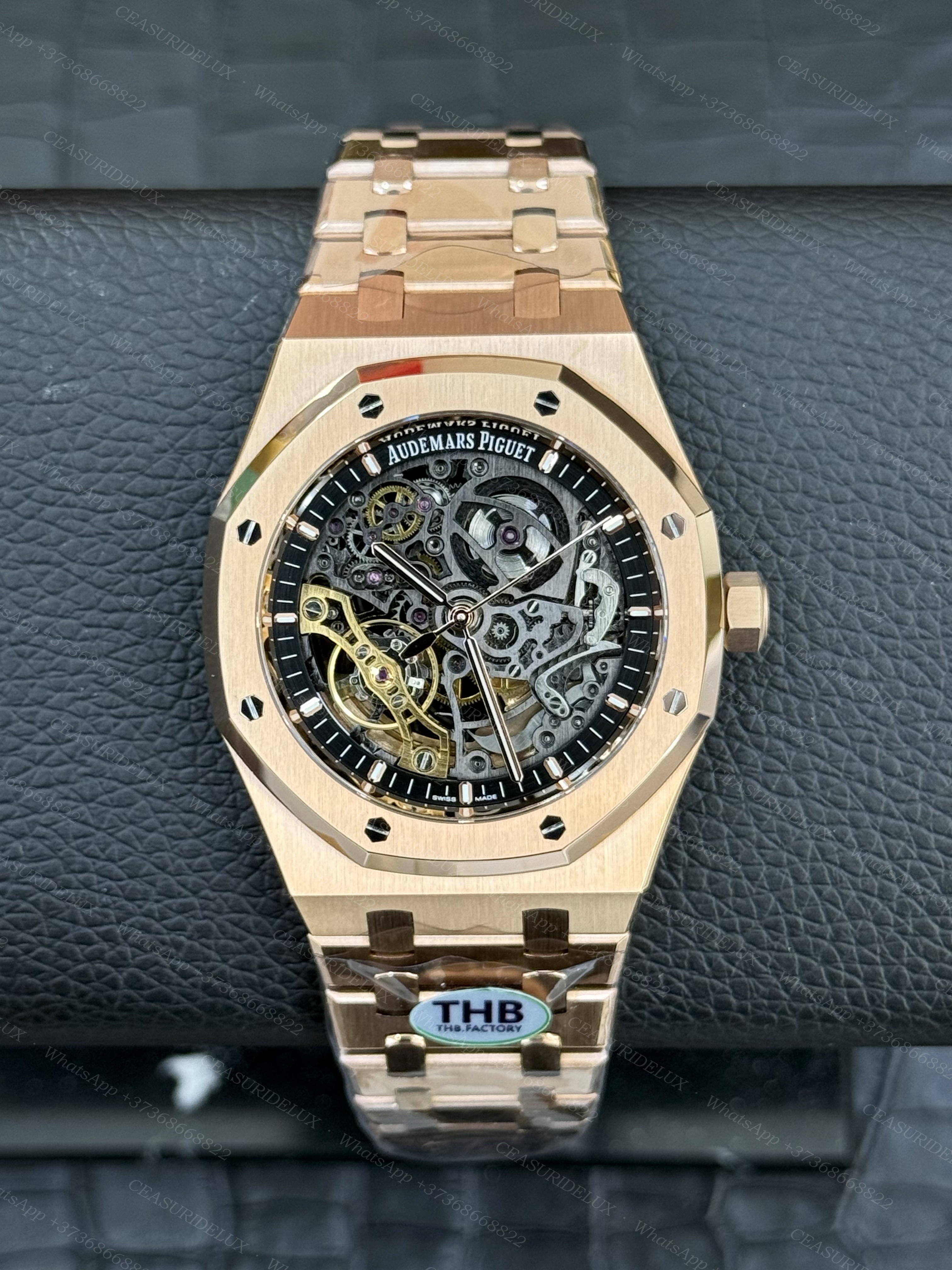 Audemars Piguet Royal Oak Double Balance Wheel Openworked 41mm Pink Gold (15407OR)