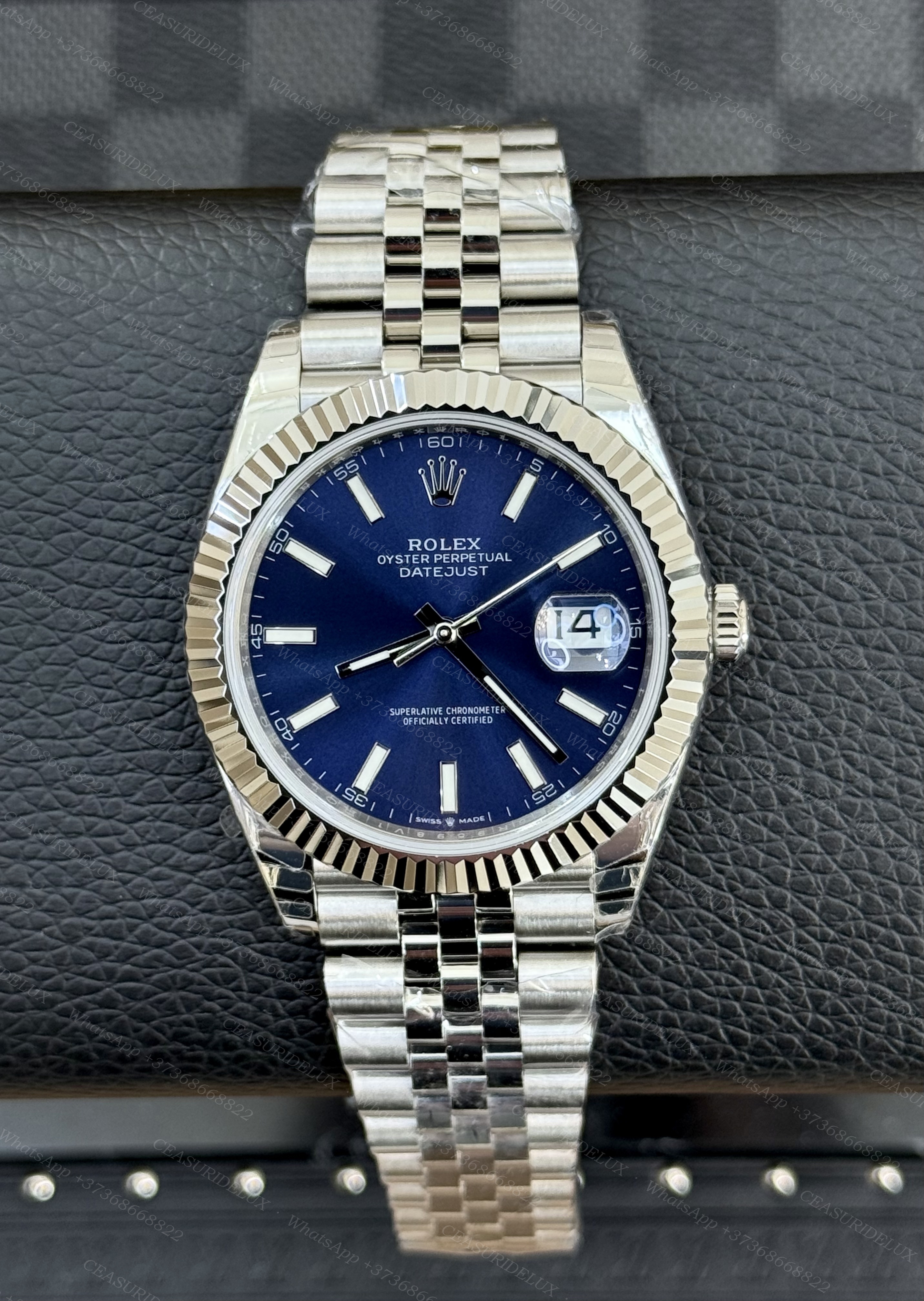 Rolex Datejust 41 Steel — Blue Dial + Jubilee (126334)