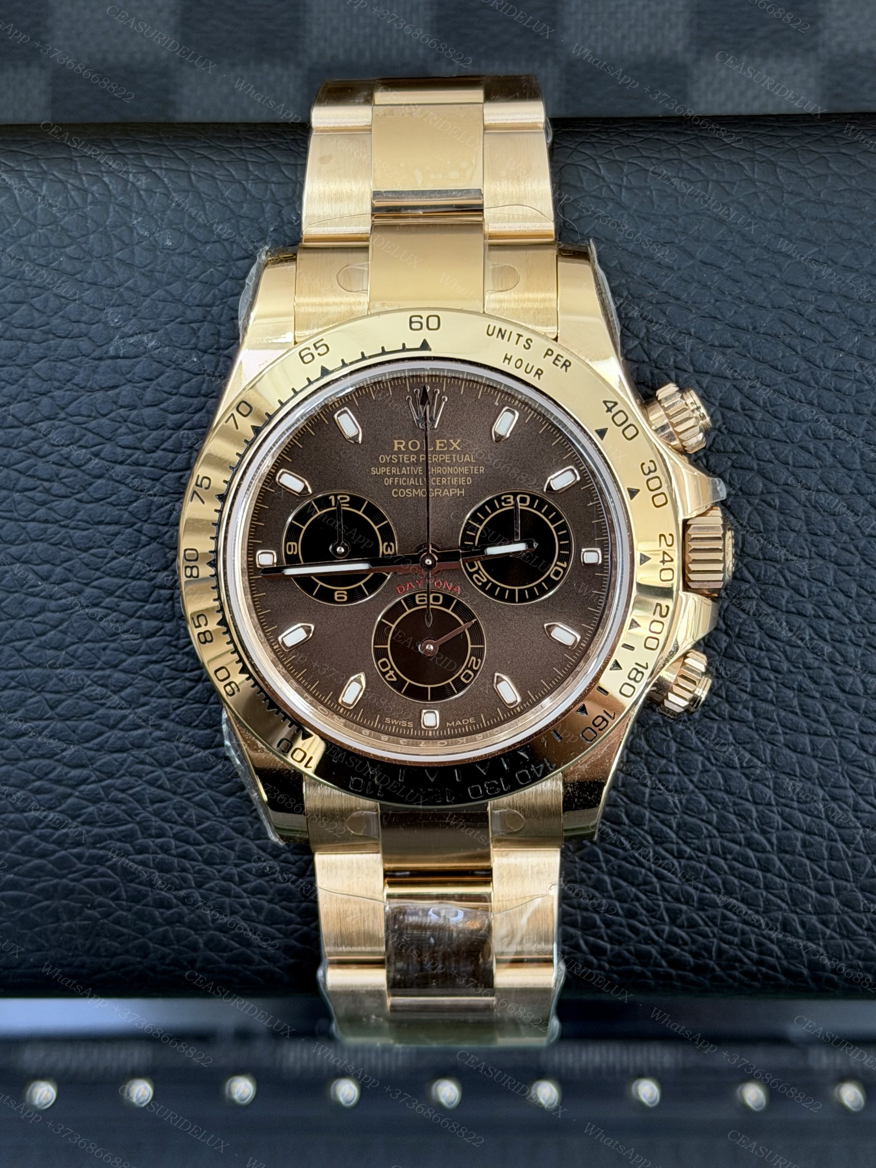 Rolex Daytona Yellow Gold — Chocolate Dial + Cerachrom + Oyster (126508LN)