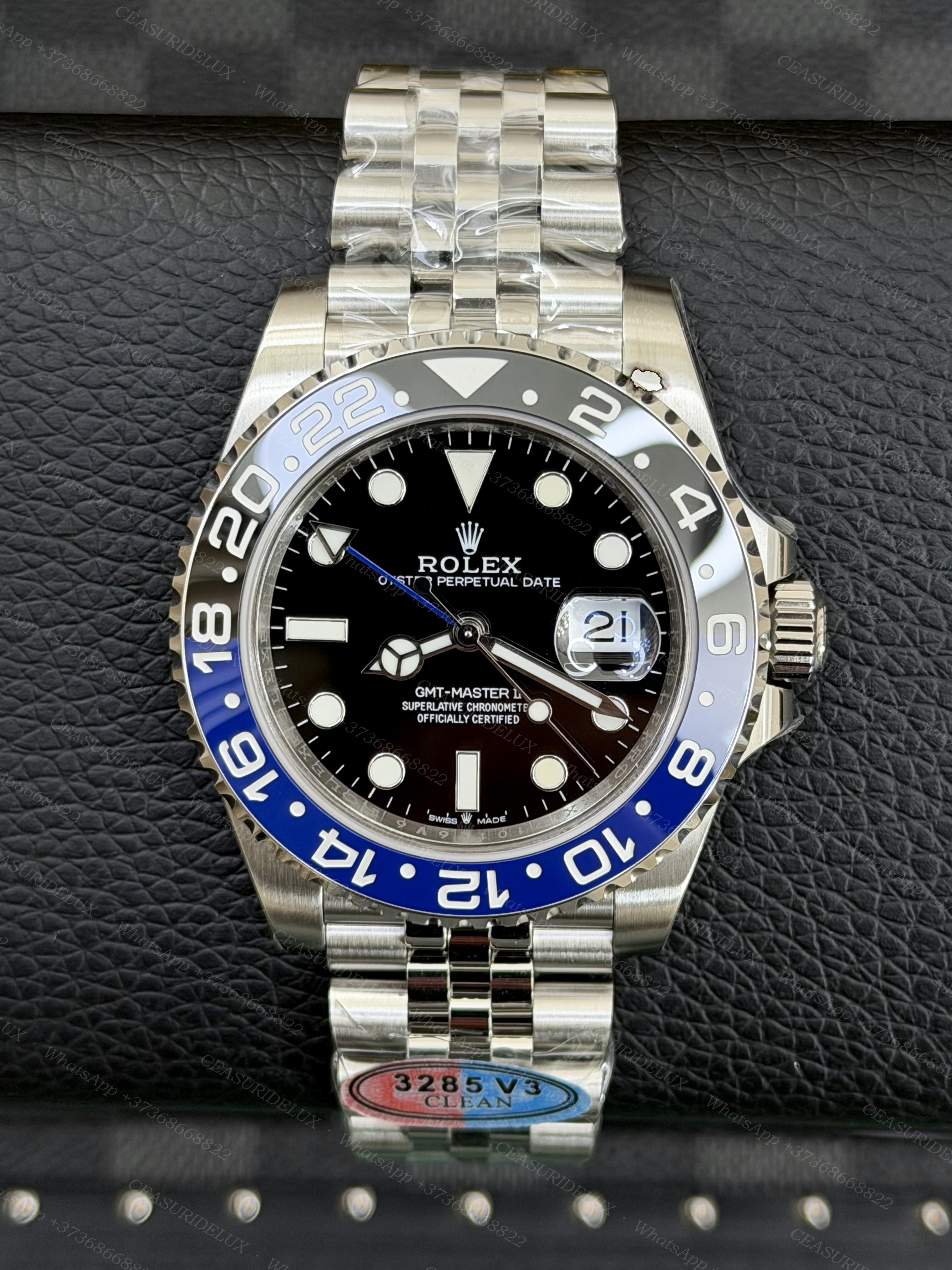 Rolex GMT-Master II Steel — Batman Bezel + Jubilee (126710BLNR)
