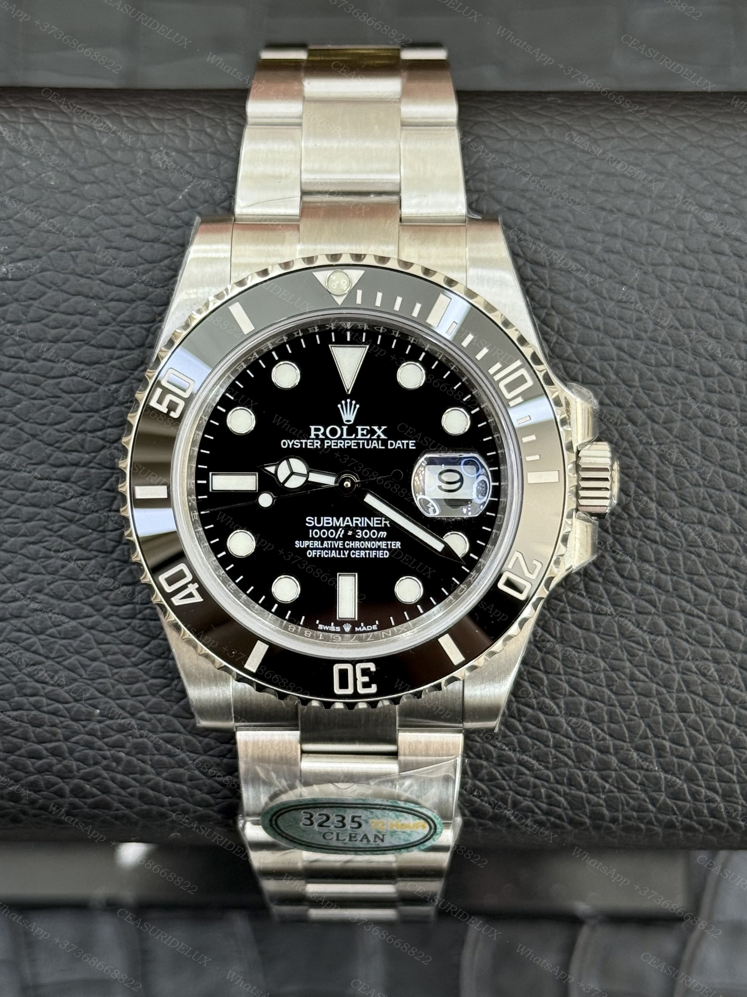 Rolex Submariner Date Steel — Black Cerachrom + Black Dial + Oyster (126610LN)