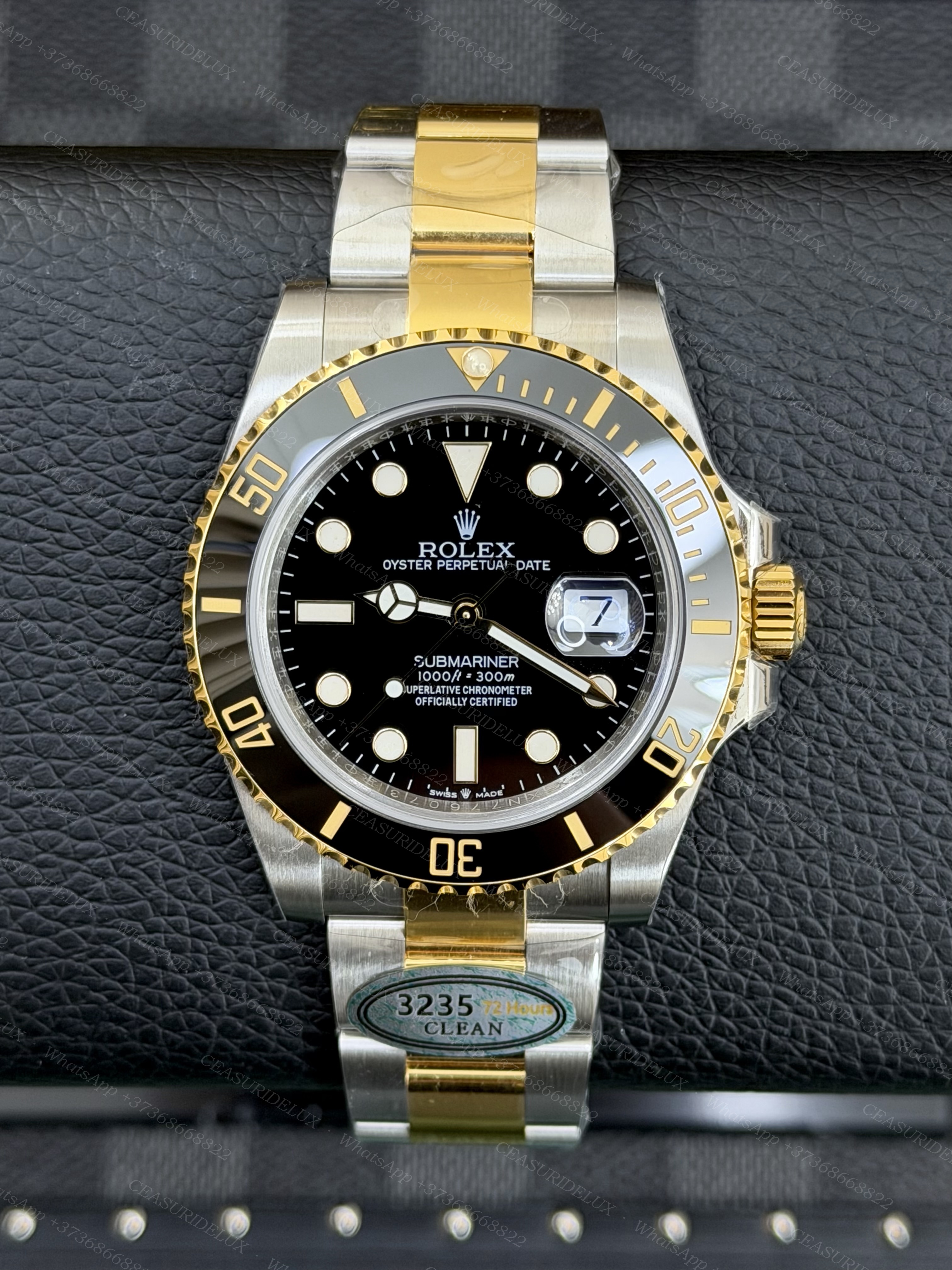 Rolex Submariner Date Two-Tone Steel/Yellow Gold — Black Cerachrom + Black Dial + Oyster (116613LN)