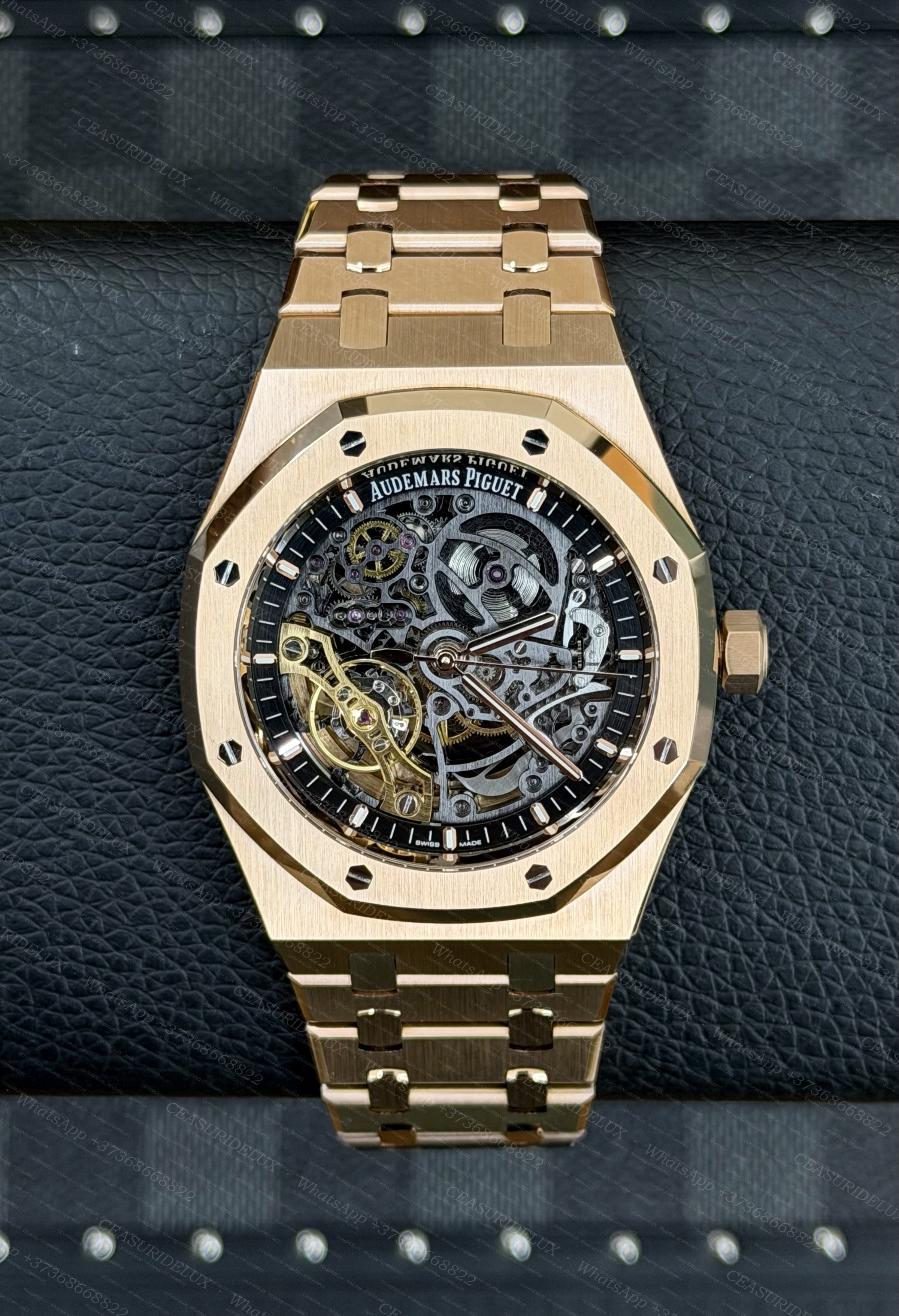 Audemars Piguet Royal Oak Double Balance Wheel Openworked 41mm Pink Gold (15407OR)