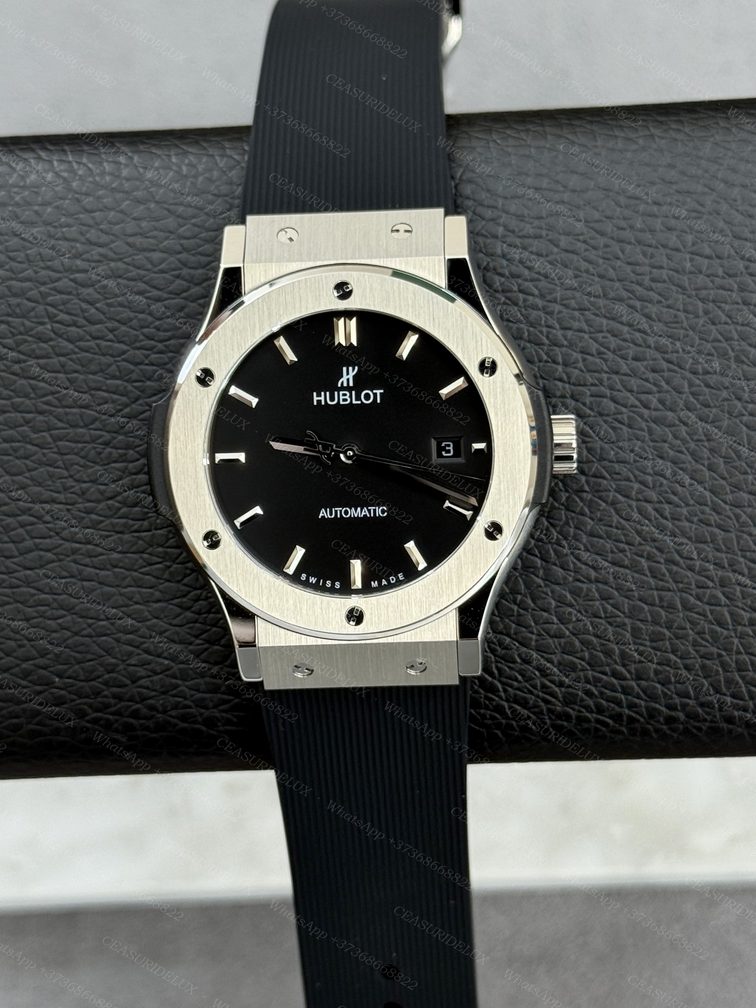 Hublot Classic Fusion 42mm Titanium — Black Dial + Rubber Strap (542.NX.1171.RX)