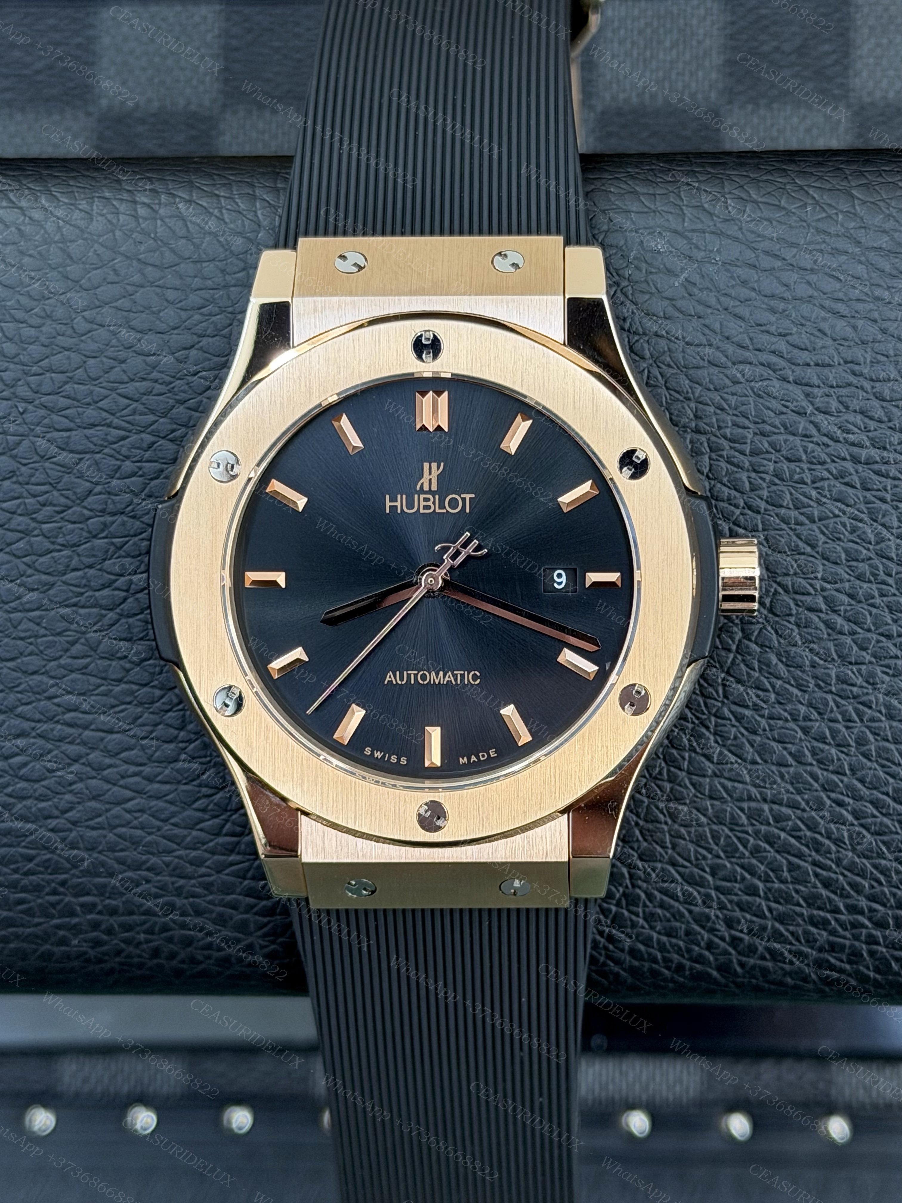 Hublot Classic Fusion 45mm King Gold — Slate Dial + Rubber Strap (511.OX.7081.LR)