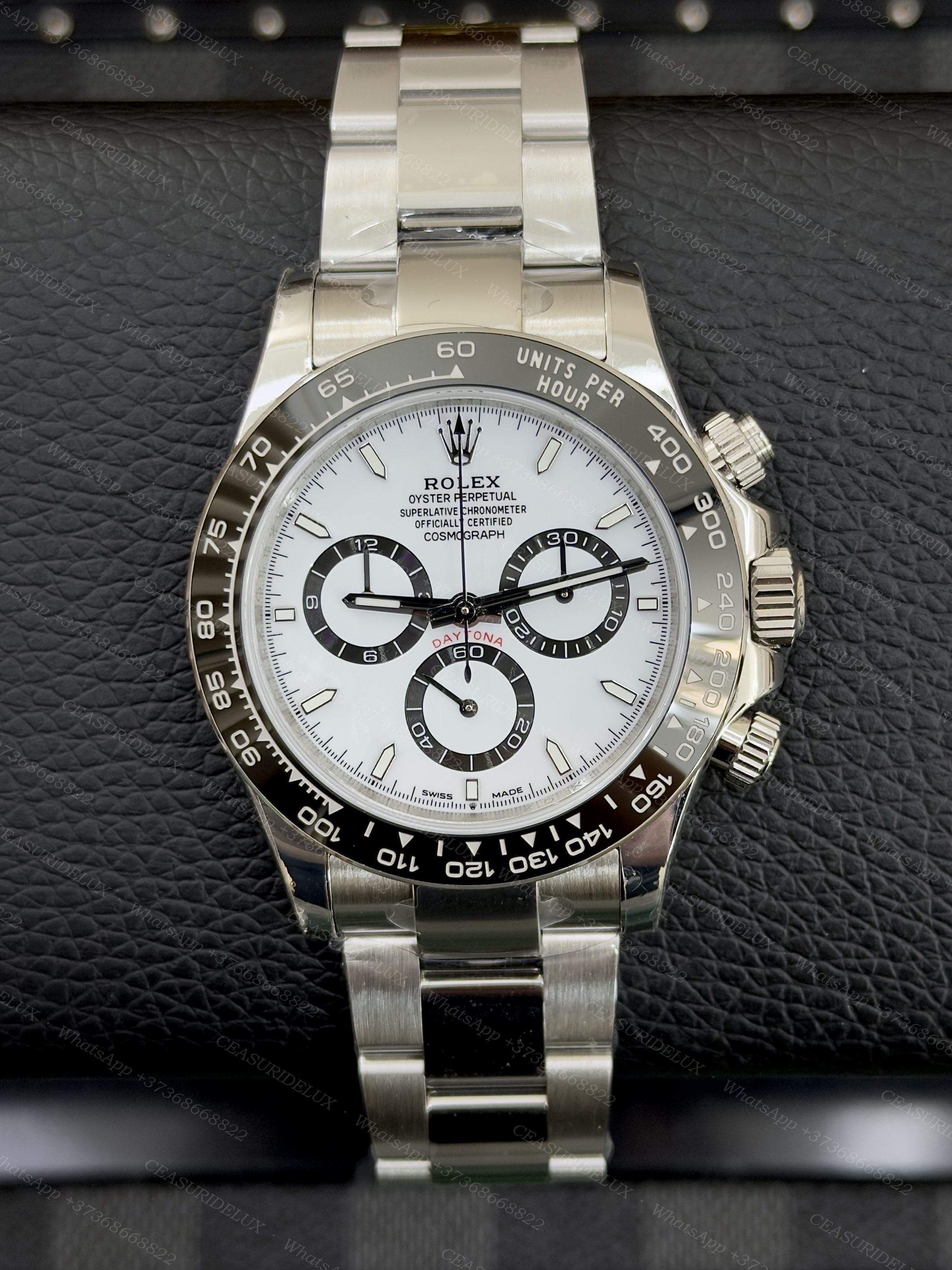 Rolex Rolex Cosmograph Daytona Panda White Dial, Black Cerachrom Ceramic Bezel, Oyster Bracelet, Stainless Steel 904L, 40 mm – Ref. 126500LN, Calibre 4131